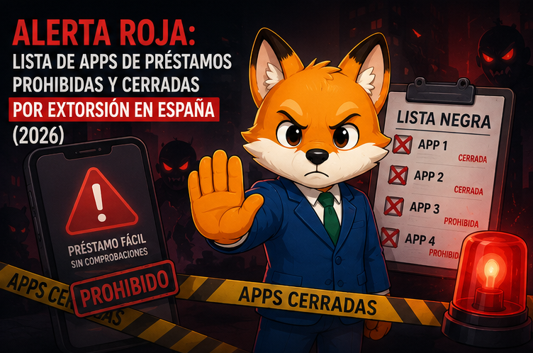 Alerta Roja: Lista de Apps de Préstamos Prohibidas y Cerradas por Extorsión en España (2026)